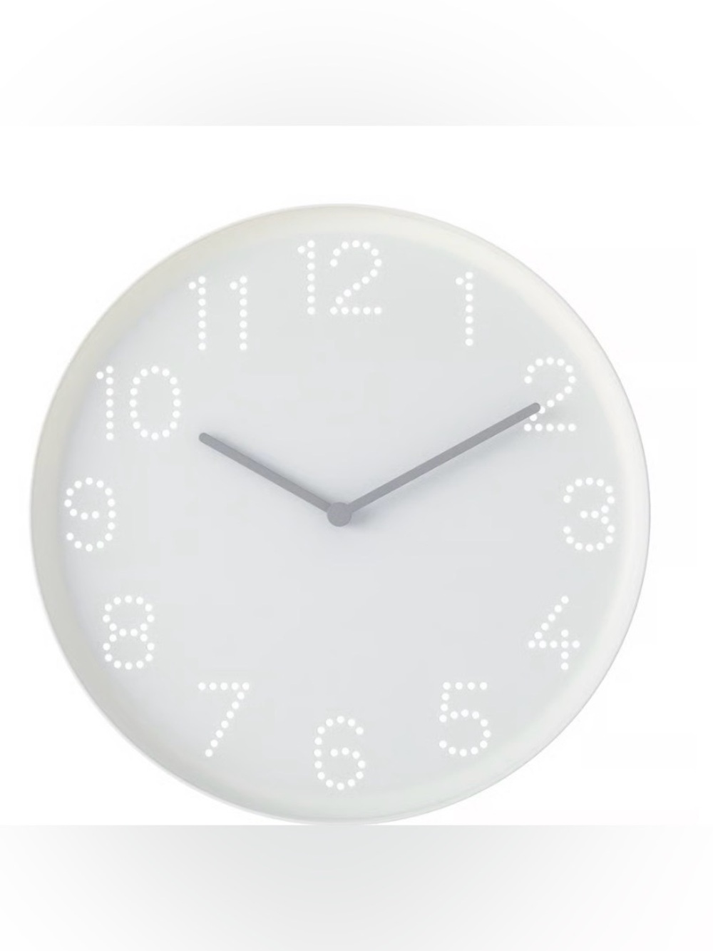 Ikea TROMMA Wall clock, white, 9 ¾ "